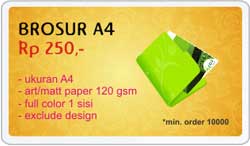 cetak brosur specal offer : cetak brosur A4